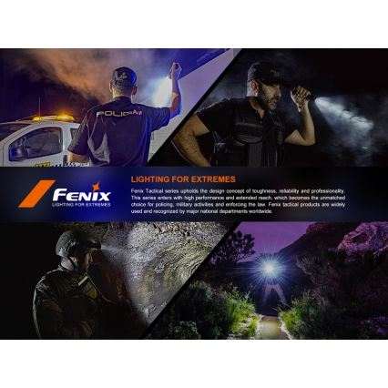 Fenix SW05RUVBLC - LED Stmievateľná nabíjacia baterka LED/USB IPX6 150 lm 49 h 700 mAh čierna