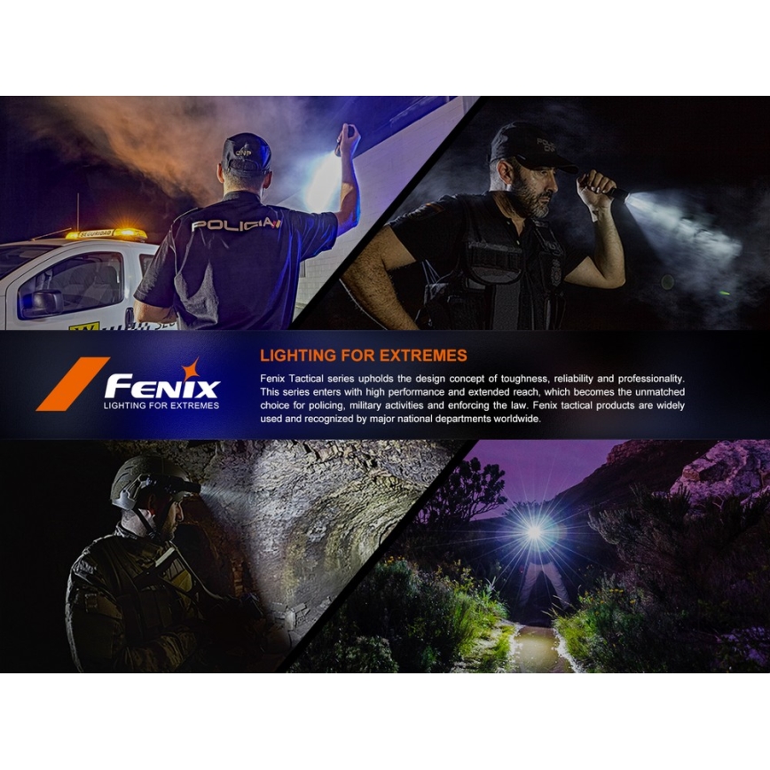 Fenix SW05RUVBLC - LED Stmievateľná nabíjacia baterka LED/USB IPX6 150 lm 49 h 700 mAh čierna
