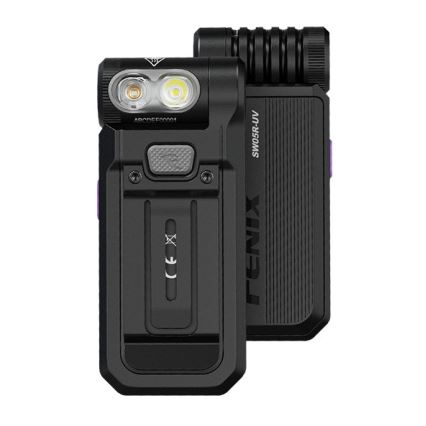 Fenix SW05RUVBLC - LED Stmievateľná nabíjacia baterka LED/USB IPX6 150 lm 49 h 700 mAh čierna
