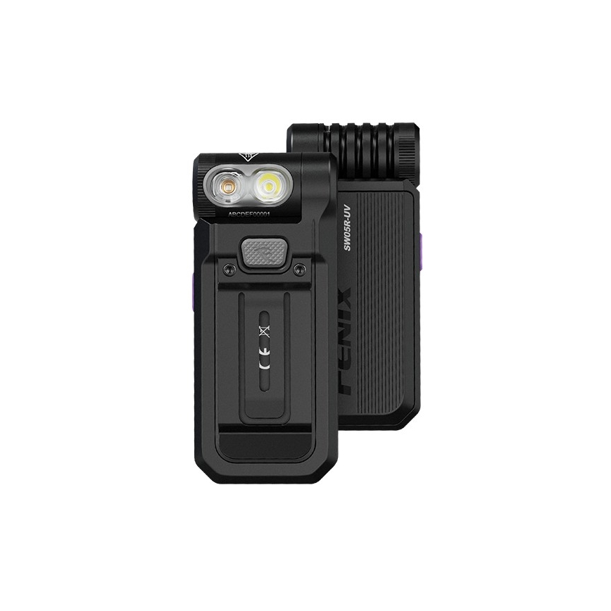 Fenix SW05RUVBLC - LED Stmievateľná nabíjacia baterka LED/USB IPX6 150 lm 49 h 700 mAh čierna