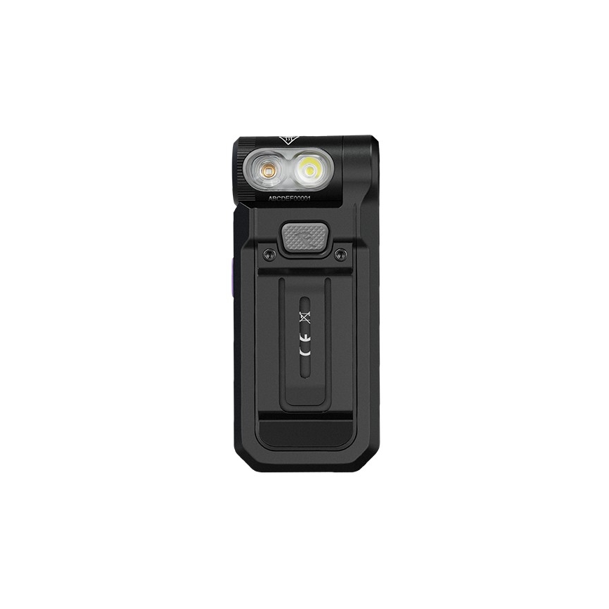 Fenix SW05RUVBLC - LED Stmievateľná nabíjacia baterka LED/USB IPX6 150 lm 49 h 700 mAh čierna