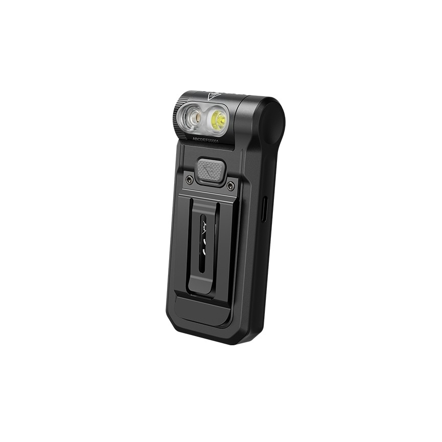 Fenix SW05RUVBLC - LED Stmievateľná nabíjacia baterka LED/USB IPX6 150 lm 49 h 700 mAh čierna