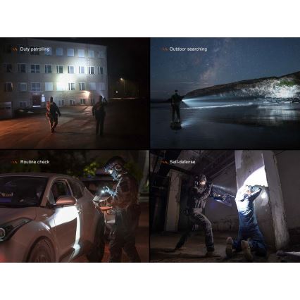 Fenix TK21RBLK - stmievateľná nabíjateľná LED baterka LED/USB 6000 mAh IP68 3600 lm 72,5 h čierna