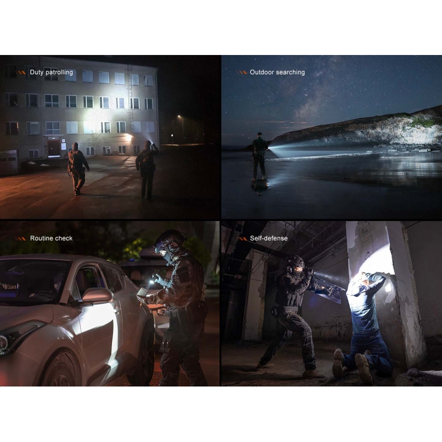 Fenix TK21RBLK - stmievateľná nabíjateľná LED baterka LED/USB 6000 mAh IP68 3600 lm 72,5 h čierna