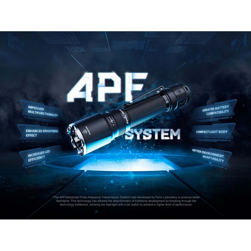 Fenix TK21RBLK - stmievateľná nabíjateľná LED baterka LED/USB 6000 mAh IP68 3600 lm 72,5 h čierna