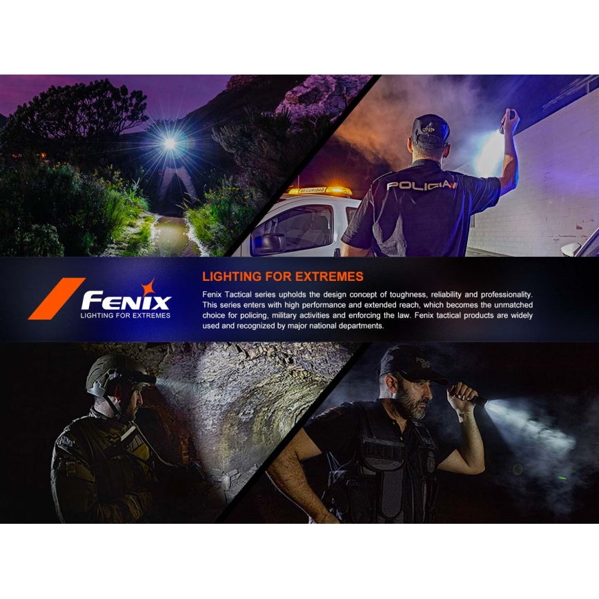 Fenix TK21RBLK - stmievateľná nabíjateľná LED baterka LED/USB 6000 mAh IP68 3600 lm 72,5 h čierna
