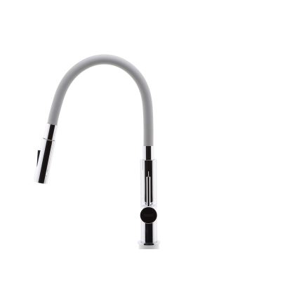 FERRO - Drezová batéria s flexibilným ramienkom lesklý chróm/šedá