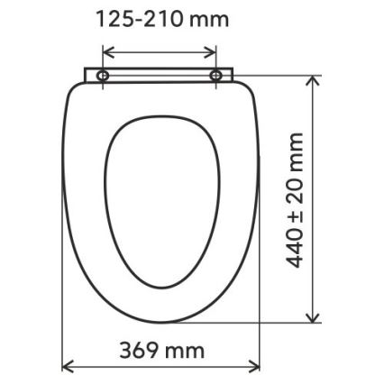 FERRO - WC sedadlo SoftClose duroplast/čierna