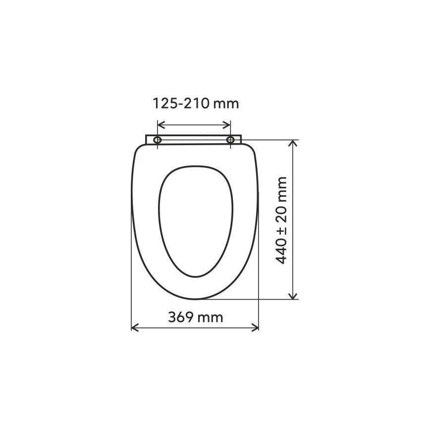 FERRO - WC sedadlo SoftClose duroplast/čierna
