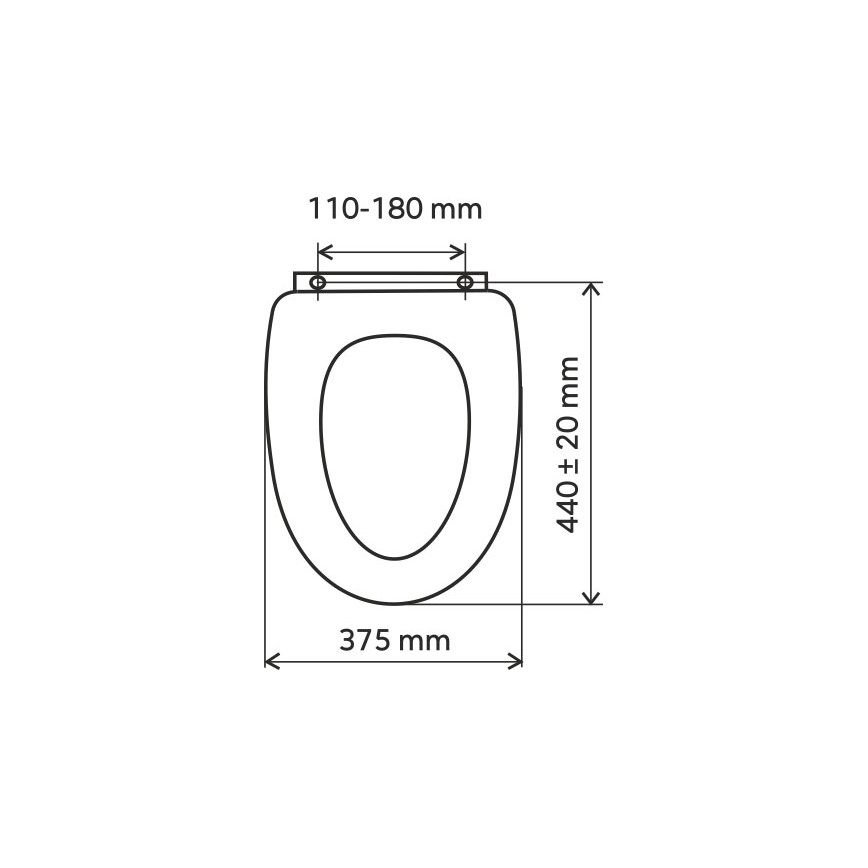 FERRO - WC sedátko MDF/dekor orech