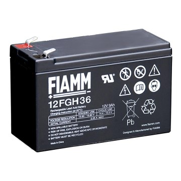 Fiamm 12FGH36 - Olovený akumulátor 12V/9Ah/faston 6,3mm Fiamm 12FGH36 - Olovený akumulátor 12V/9Ah/faston 6,3mm