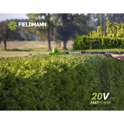 Fieldmann - Akumulátorové teleskopické plotové nožnice 20V