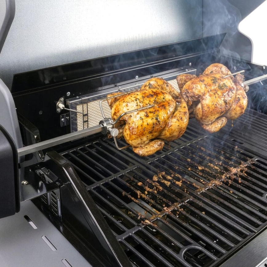 Fieldmann - nerezová grilovacia ihla s motorom 230 V