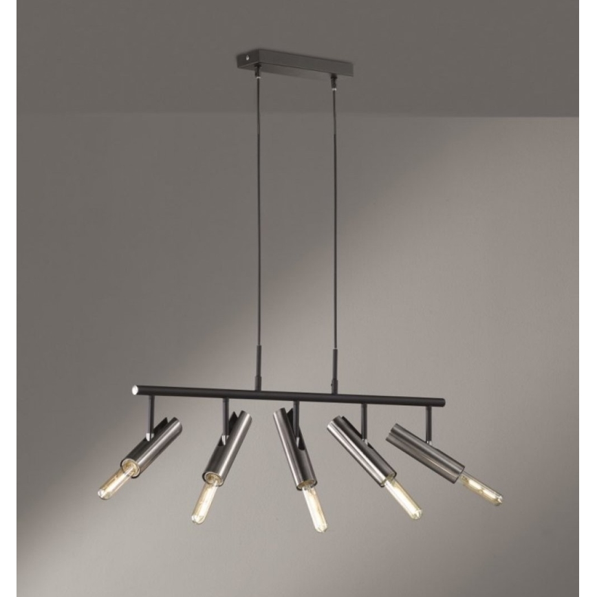 Fischer & Honsel 60369 - Luster na lanku DEAN 5xE27/25W/230V