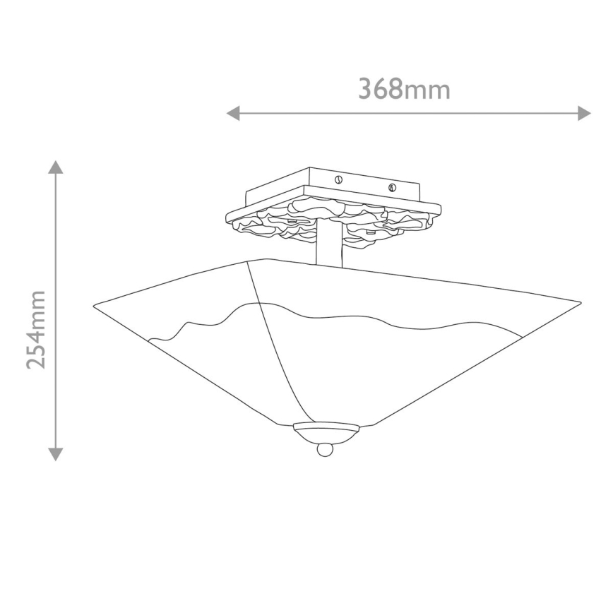 Flambeau STAR-F-S-DG - Stropné svietidlo STAR 2xE27/40W/230V medené