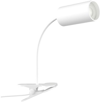 Flexibilná lampa s klipom PUNTO 1xGU10/9W/230V biela