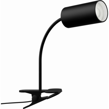 Flexibilná lampa s klipom PUNTO 1xGU10/9W/230V čierna