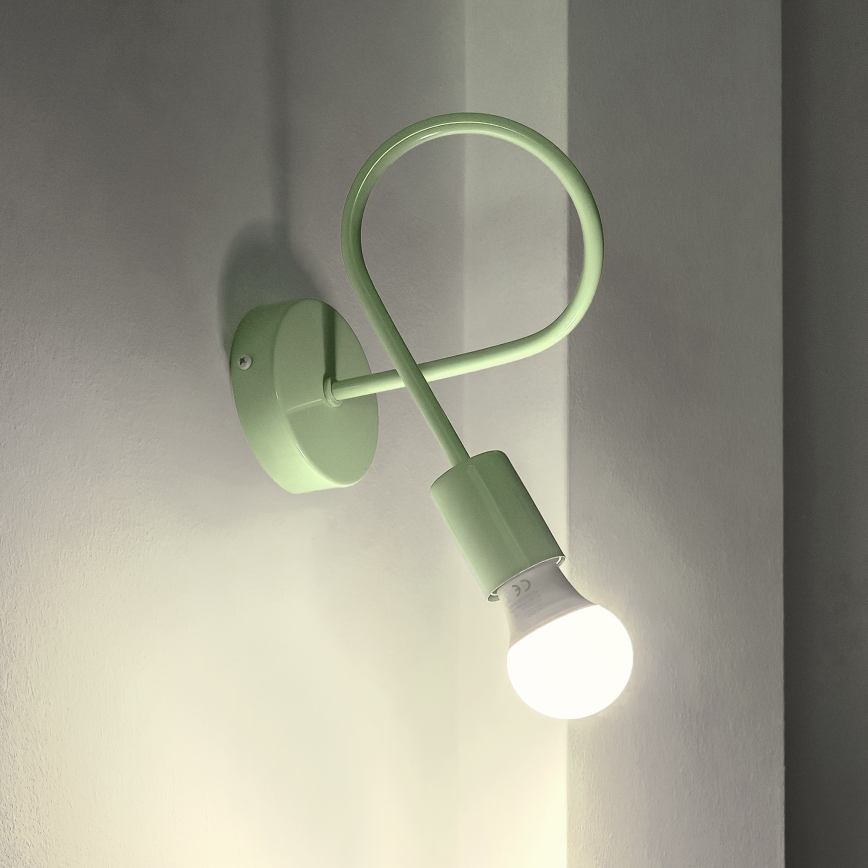 Flexibilná nástenná lampička OXFORD 1xE27/15W/230V zelená