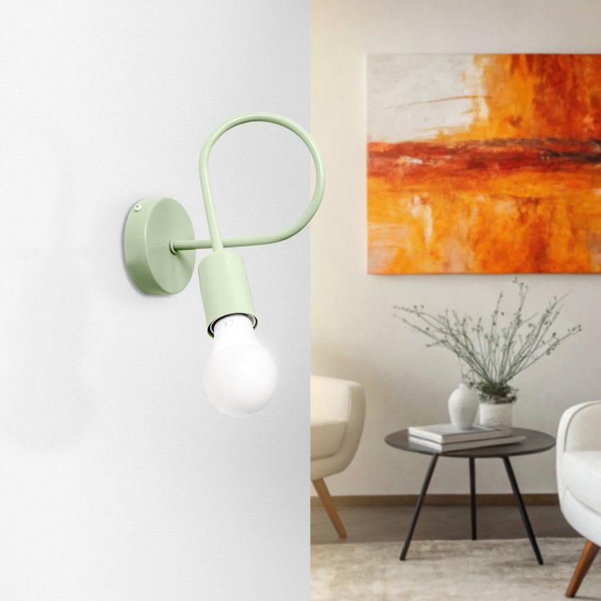 Flexibilná nástenná lampička OXFORD 1xE27/15W/230V zelená