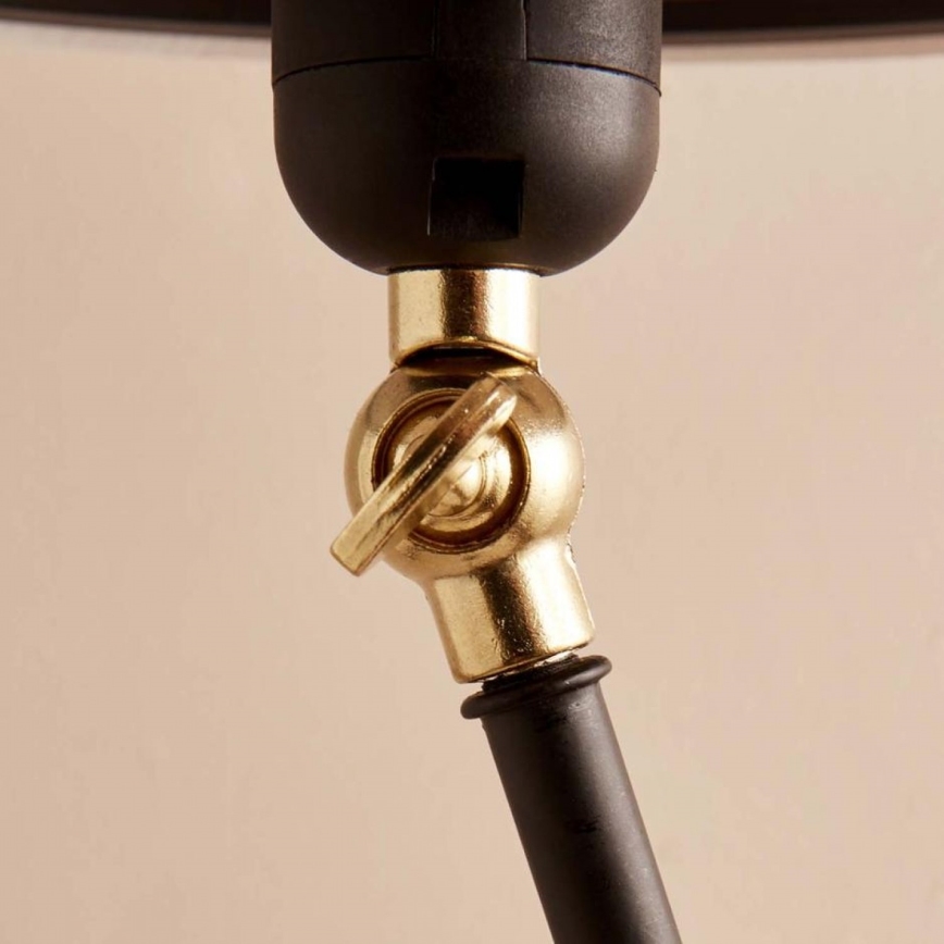 Flexibilná stojacia lampa AYD 1xE27/40W/230V čierna/béžová