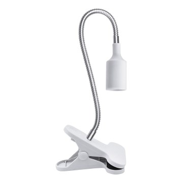 Flexibilná stolná lampa s klipom CLIP 1xE27/30W/230V biela