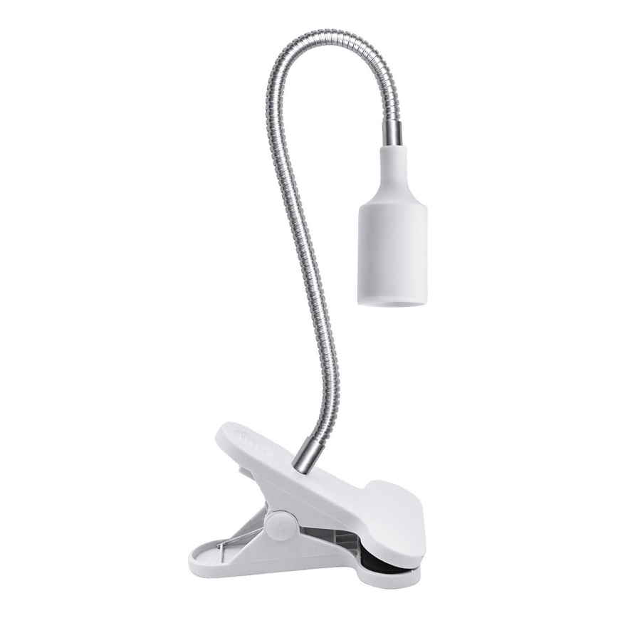 Flexibilná stolná lampa s klipom CLIP 1xE27/30W/230V biela