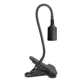 Flexibilná stolná lampa s klipom CLIP 1xE27/30W/230V čierna