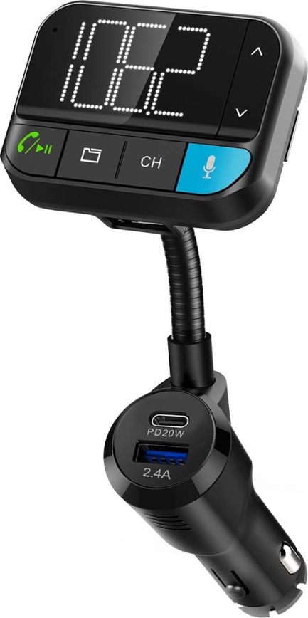 FM vysielač do auta s funkciou handsfree