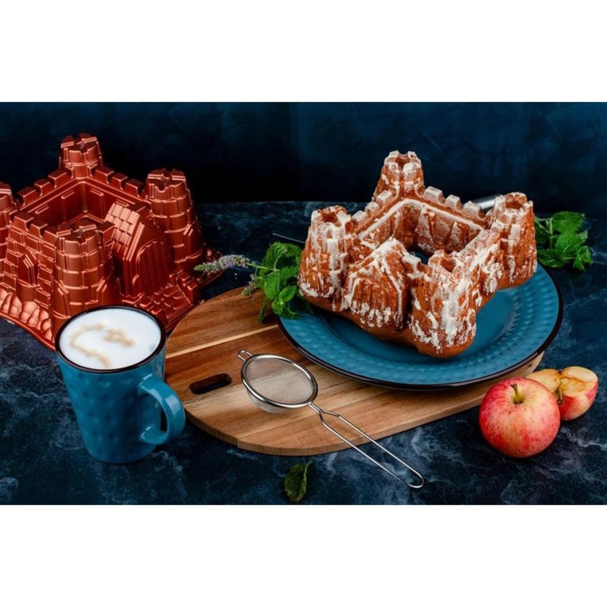 Forma na bábovku KITCHISIMO hrad/medená