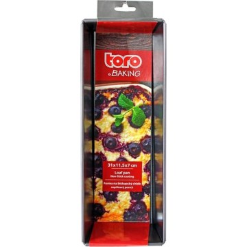 Forma na chlieb TORO 31x11,5 cm čierna