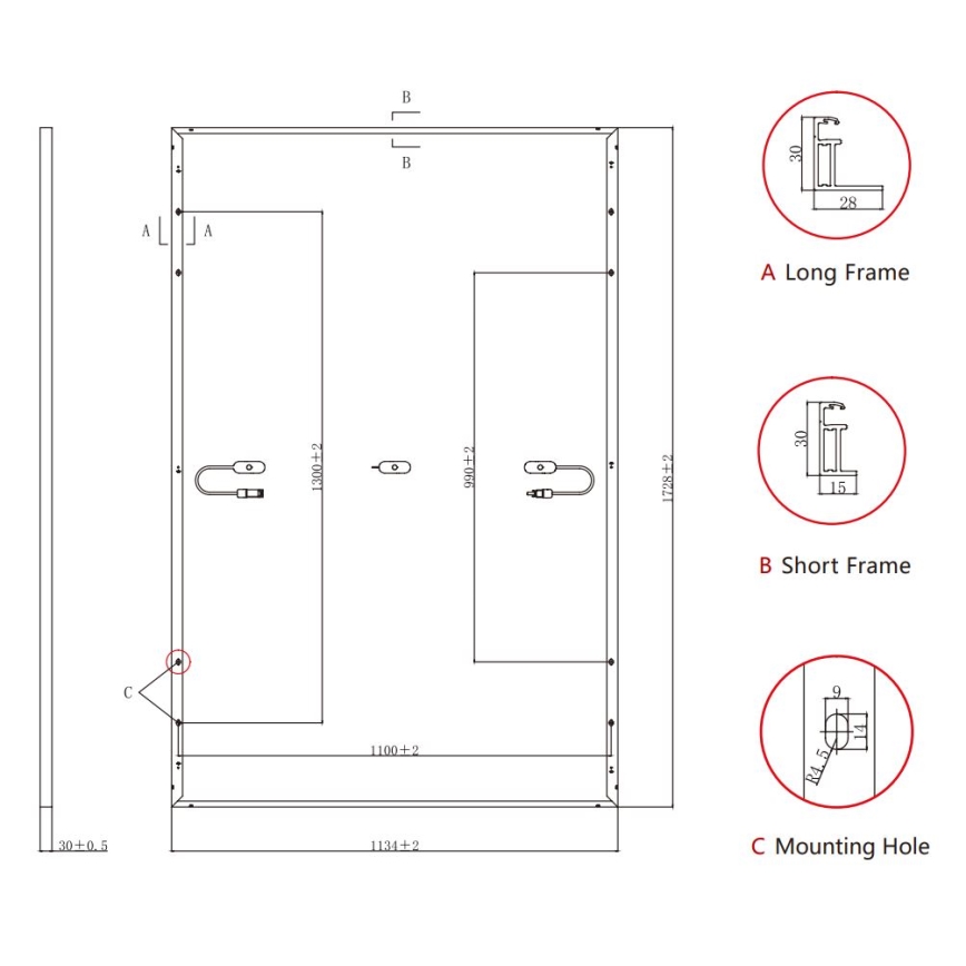 Fotovoltaický solárny panel Jolywood Ntype 415Wp IP68 bifaciálny - paleta 36 ks