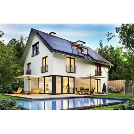 Fotovoltaický solárny panel LEAPTON 410Wp čierny rám IP68 Half Cut