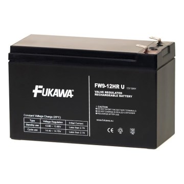 FUKAWA FW 9-12 HR - Olovený akumulátor 12 V/9 Ah/Faston 6,3 mm