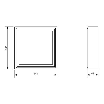 Fulgur 26942 - LED Stropné svietidlo PALLAS LED/12W/230V