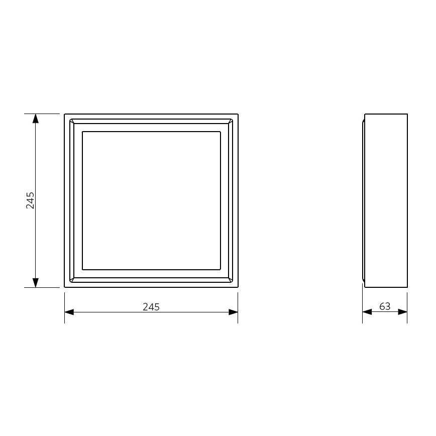 Fulgur 26942 - LED Stropné svietidlo PALLAS LED/12W/230V