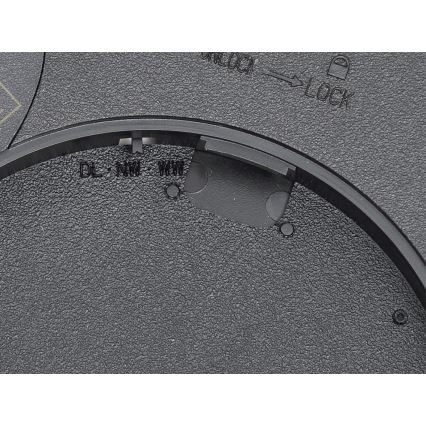 Fulgur 42362 - LED Stropné svietidlo NOMY LED/24W/230V 3000/4000/6000K IP40 pr. 30 cm čierna