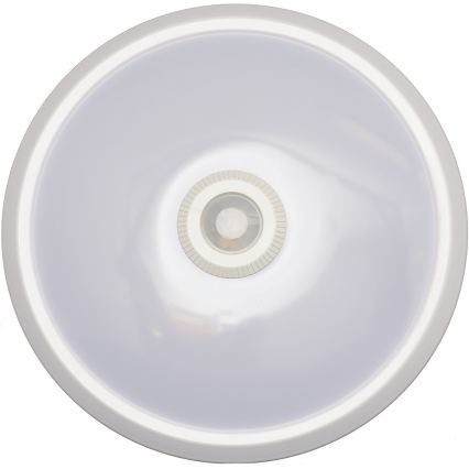 Fulgur s-39670 - LED núdzové svietidlo DARINA s pohybovým a súmrakovým senzorom LED/16W/230V, priemer 29 cm