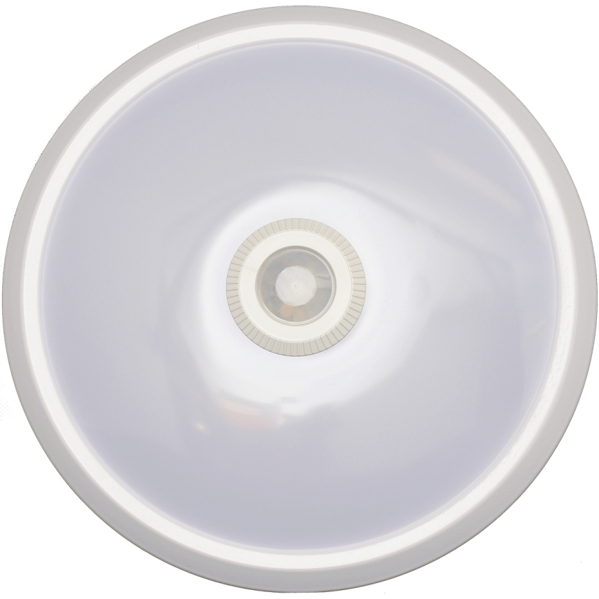 Fulgur s-39670 - LED núdzové svietidlo DARINA s pohybovým a súmrakovým senzorom LED/16W/230V, priemer 29 cm