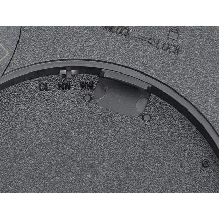 Fulgur s-42587 - LED Stropné svietidlo so senzorom pohybu NOMY-S LED/24W/230V 3000/4000/6000K IP40 pr. 30 cm čierna