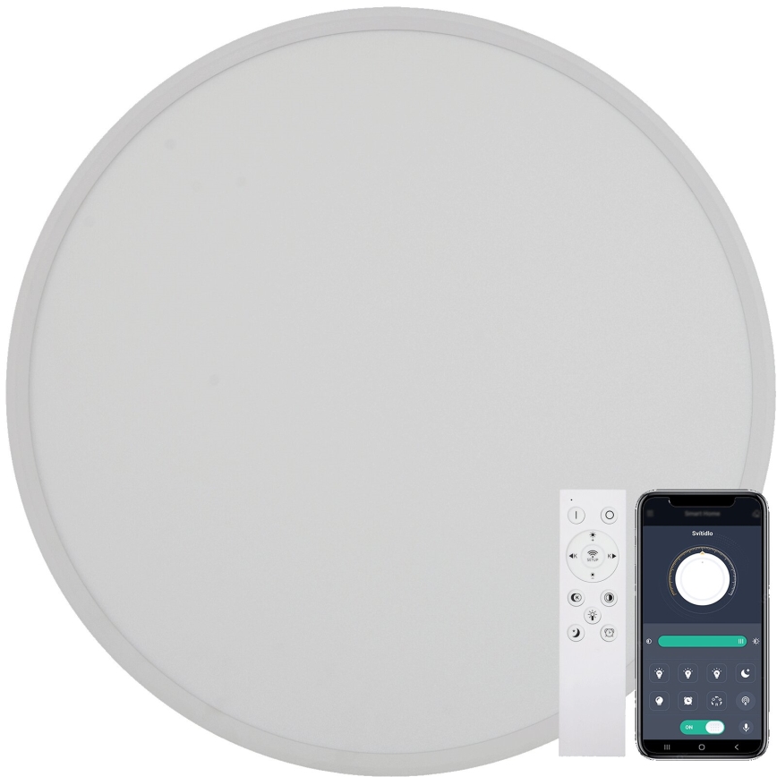 Fulgur s-43039 - stmievateľné LED stropné svietidlo NOMY-RC LED/40W/230V 3000/4000/6500K priemer 50 cm IP40 biela + diaľkové ovládanie