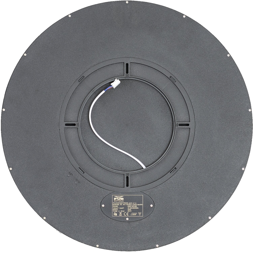 Fulgur s-43040 - Stmievateľné LED stropné svietidlo NOMY-RC LED/40W/230V 3000/4000/6500K priemer 50 cm IP40 čierna + diaľkové ovládanie