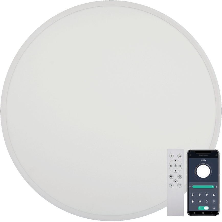 Fulgur s-43041 - LED stmievateľné stropné svietidlo NOMY-RC LED/50W/230V 3000/4000/6500K pr. 60 cm IP40 biela + diaľkové ovládanie
