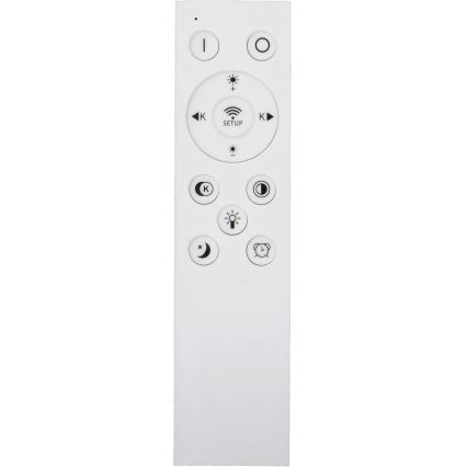 Fulgur s-43041 - LED stmievateľné stropné svietidlo NOMY-RC LED/50W/230V 3000/4000/6500K pr. 60 cm IP40 biela + diaľkové ovládanie