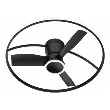 Fulgur s-43047 - stmievateľný LED stropný ventilátor THORA LED/50W/230V 2700-5000K čierny + diaľkové ovládanie