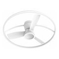 Fulgur s-43048 - LED stmievateľný stropný ventilátor THORA LED/50W/230V 2700-5000K biely + diaľkové ovládanie