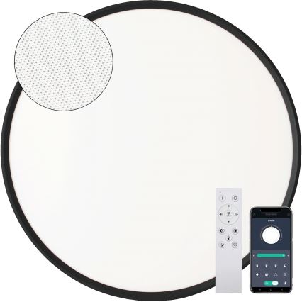 Fulgur s-43057 - LED stmievateľné stropné svietidlo NOMY LED/40W/230V 3000-6500K pr. 50 cm UGR19 IP40 Wi-Fi čierna + diaľkové ovládanie