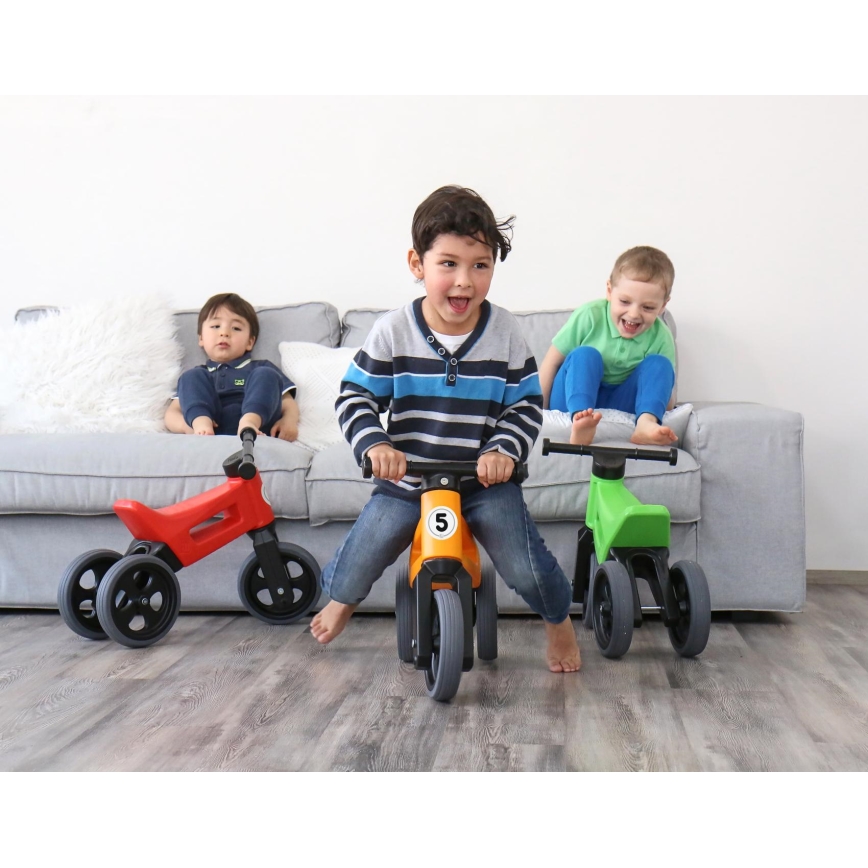 Funny Wheels - Odrážadlo 2v1 RIDER SPORT červená/čierna