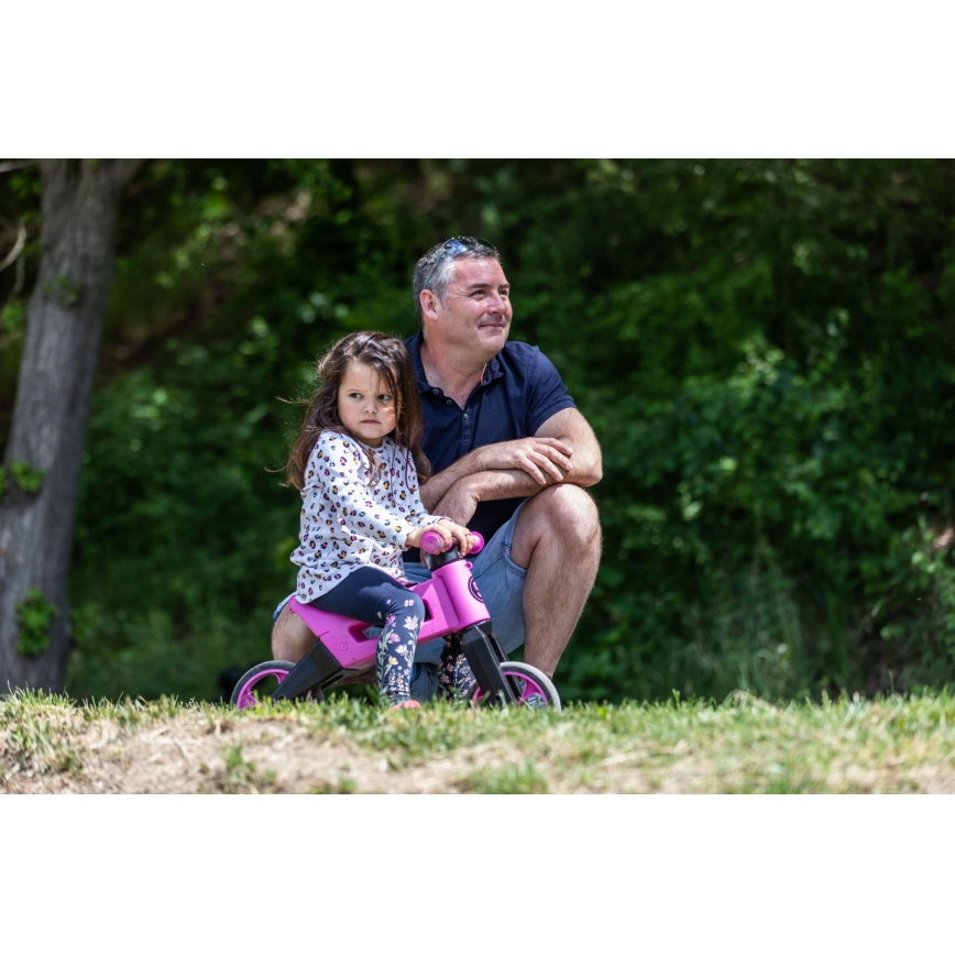 Funny Wheels - Odrážadlo 2v1 RIDER SUPER SPORT ružové/čierne