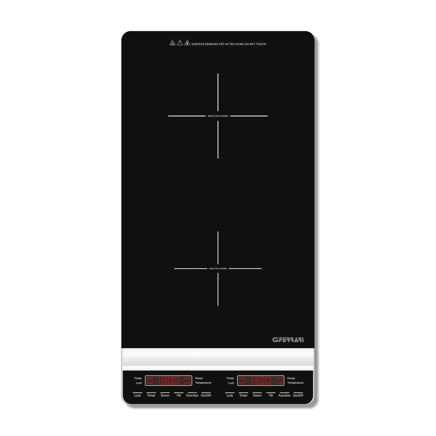 G3Ferrari G1013900 - Indukčný dvojplatničkový varič DINAMIKO 3100W/230V čierny