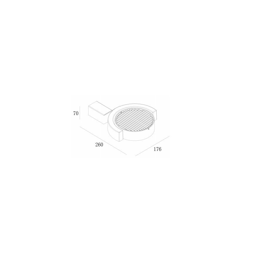 Gardino LX1241A - LED Vonkajšie nástenné svietidlo MARGHERITA LED/15W/230V IP54